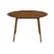 Armen Living Arcadia and Juno 48" Round Blue and Walnut Wood 5 Piece Dining Set SETARDI5JNWABLU48 - alternate 7